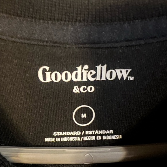 326 Goodfellow & Co Black Unisex Thermal Top​ - Picture 3 of 3